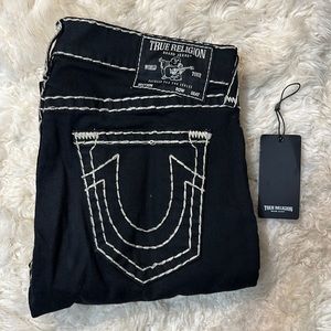 True Religion Rocco Relaxed Skinny Black Jeans | Sz 34 Men’s